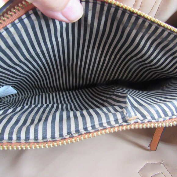 Seven Days Lifestyles & Dreams Brown Vegan Double Handled Handbag 9 1/2"X13" - Picture 6 of 9